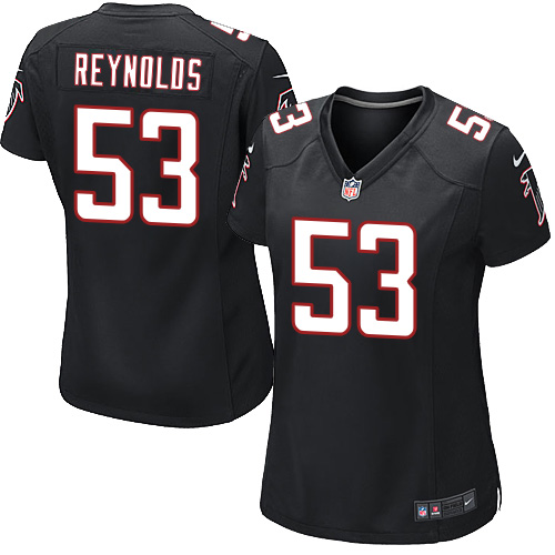 Women's Elite LaRoy Reynolds Nike Jersey Black Alternate - #53 NFL Atlanta Falcons